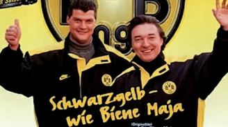 Karel Gott a Borussia Dortmund. Věděli jste, že český zpěvák nazpíval hymnu soupeři Slávie?