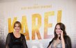 Ivana Gottová a Olga Malířová Špátová na premiéře filmu Karel