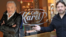 Vzpomínková kavárna na Karla Gotta Café Karel je na prodej.