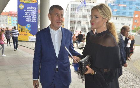 Andrej Babiš s manželkou Monikou 