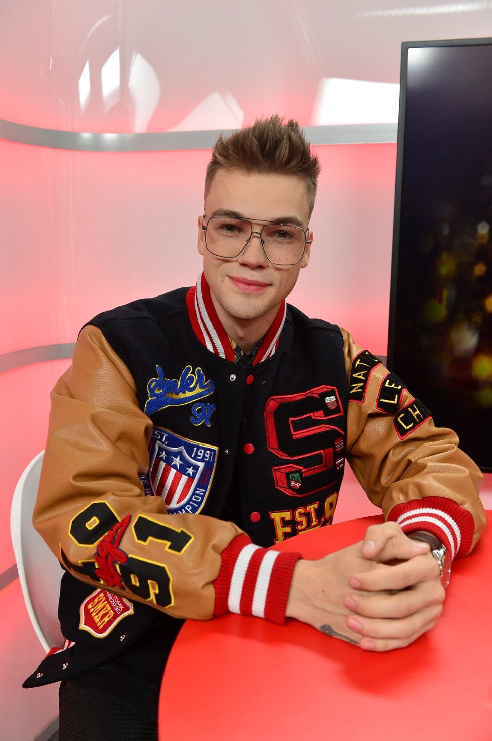 Mikolas Josef ve studiu Blesku