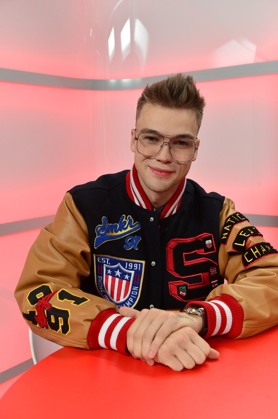 Mikolas Josef ve studiu Blesku