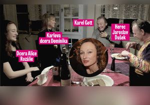 Tajemná fotografie Karla Gotta s dcerou Dominikou na návštěvě u své expartnerky Alice Kovácsové