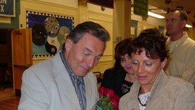 Blanka Rakova s Karlem Gottem v kvetnu 2004 v New Yorku. 