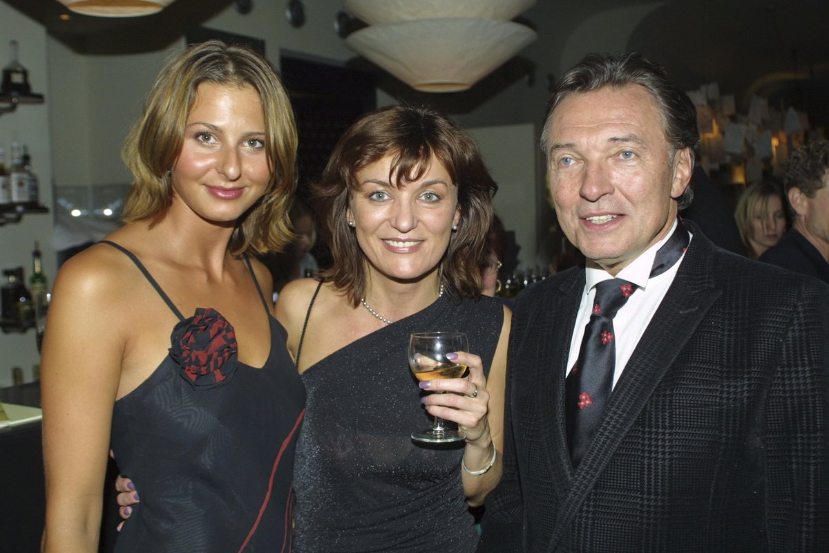 Ivana (tehdy) Macháčková, Beata Rajská, Karel Gott.