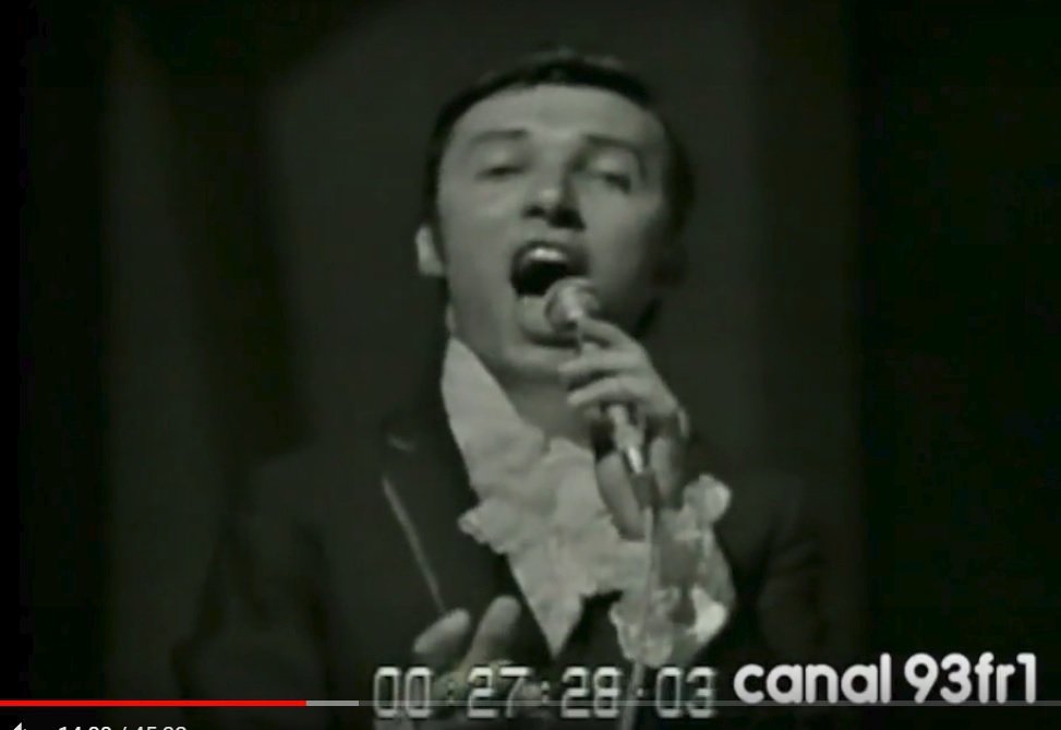 1968 Karel s kotletami a vázankou na festivalu v Riu.