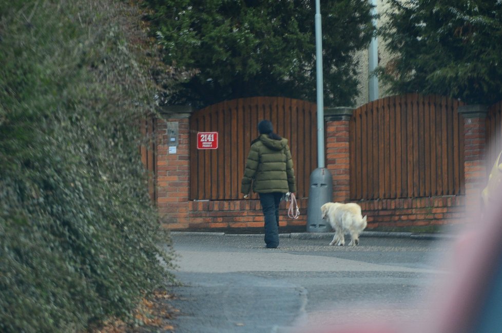 Fenku Stellu venčí filipínská pomocnice Gottových Irene.