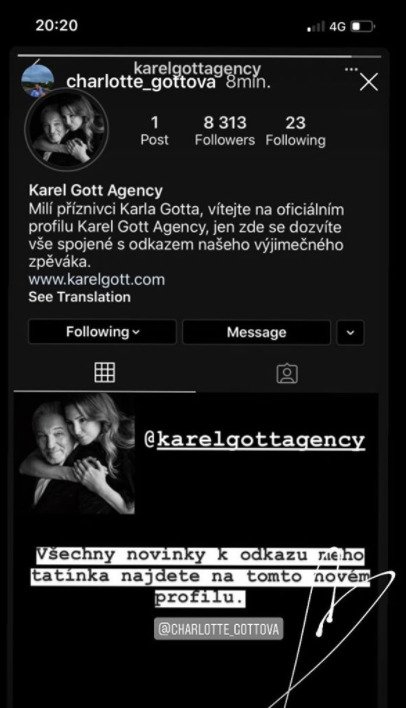 Celebrity propagují nový profil Karla Gotta.