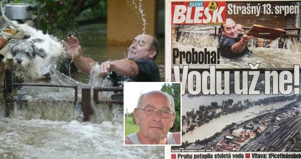 Karel Hanzlík (68) z Českého Krumlova zachraňoval z velké vody psa Valdu: Dům u řeky jsme prodali!