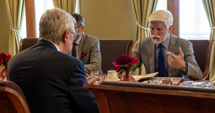Karel Havlíček (ANO) na návštěvě u prezidenta Pavla (18.5.2026)