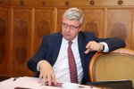 Ministr průmyslu a obchodu a dopravy Karel Havlíček (za ANO) při rozhovoru pro Blesk.