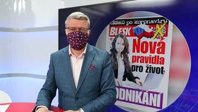 Vicepremiér Karel Havlíček (za ANO) v Epicentru Blesk.cz řešil dopady koronaviru na podnikání a pomoc podnikatelům, k čemuž vyšla i příručka Blesku