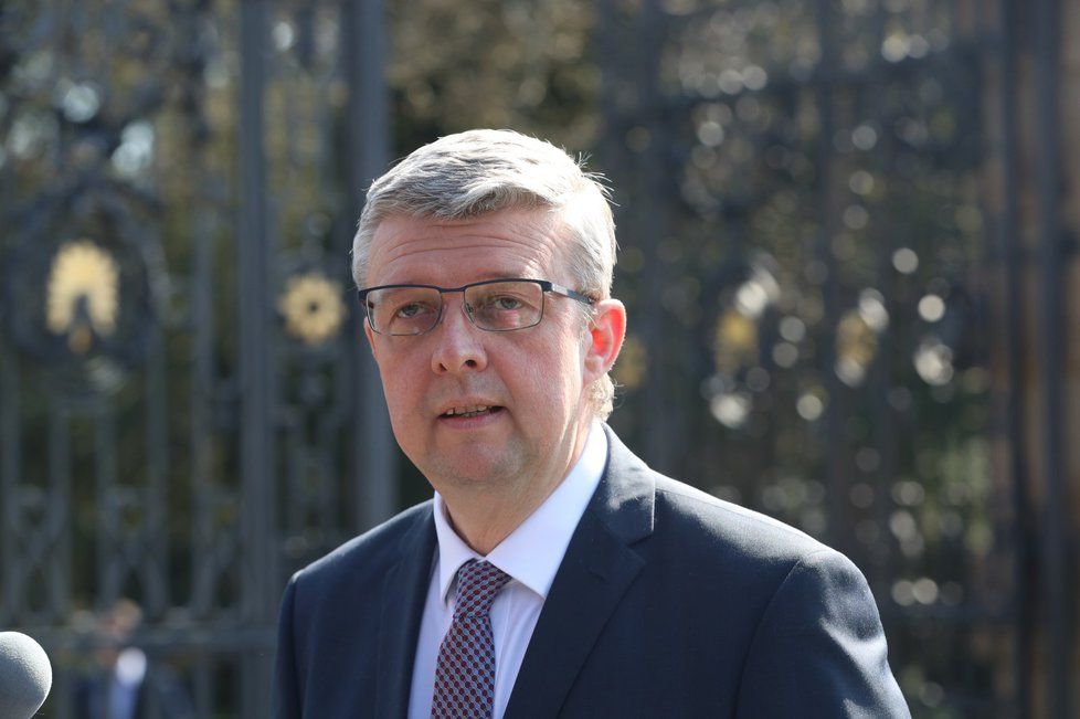 Prezident Zeman přijal v Lánech Karla Havlíčka (15.4.2019)