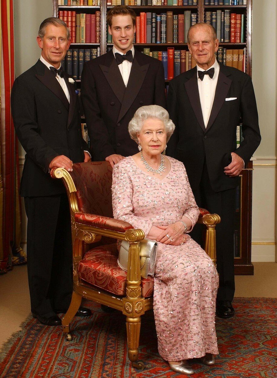 Karel III. s rodinou v roce 2003