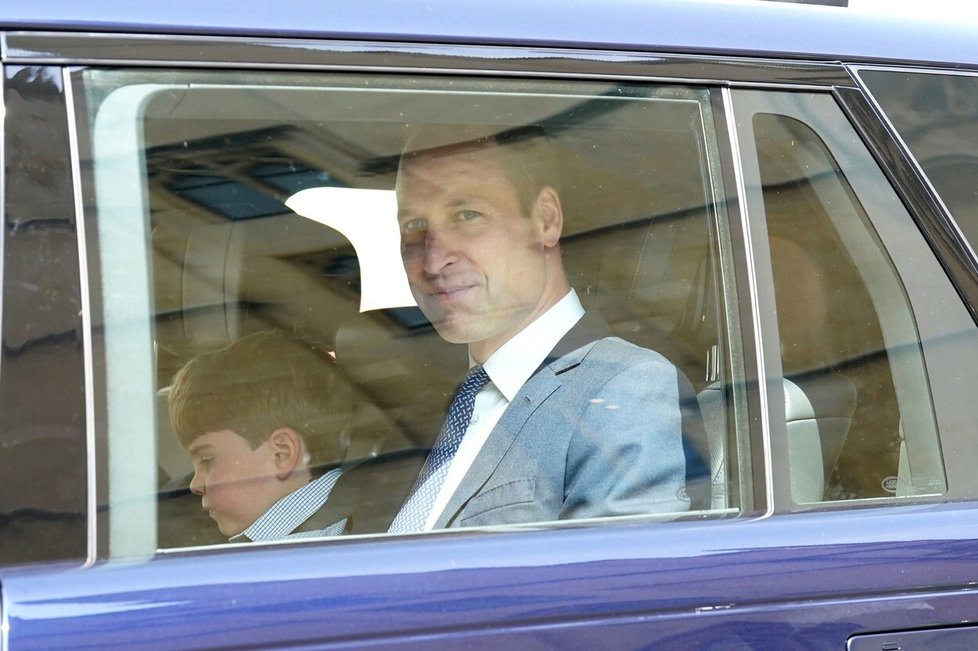 Nácvik korunovace Karla III. - princ William