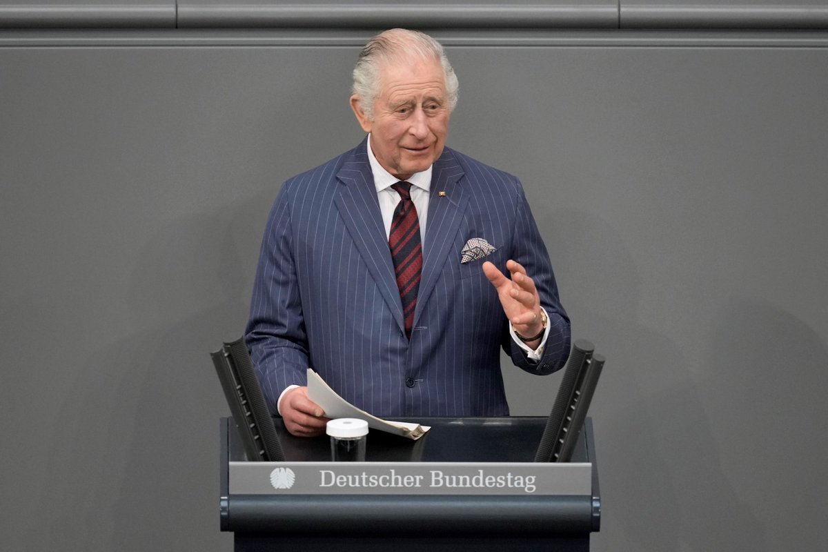 Britský král Karel III. v německém spolkovém sněmu (30.3.2023)