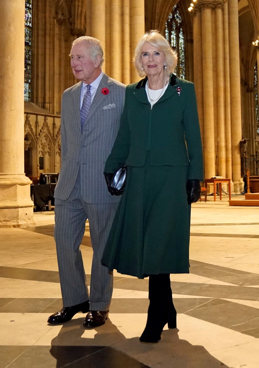 Král Karel III. a Camilla navštívili město York.