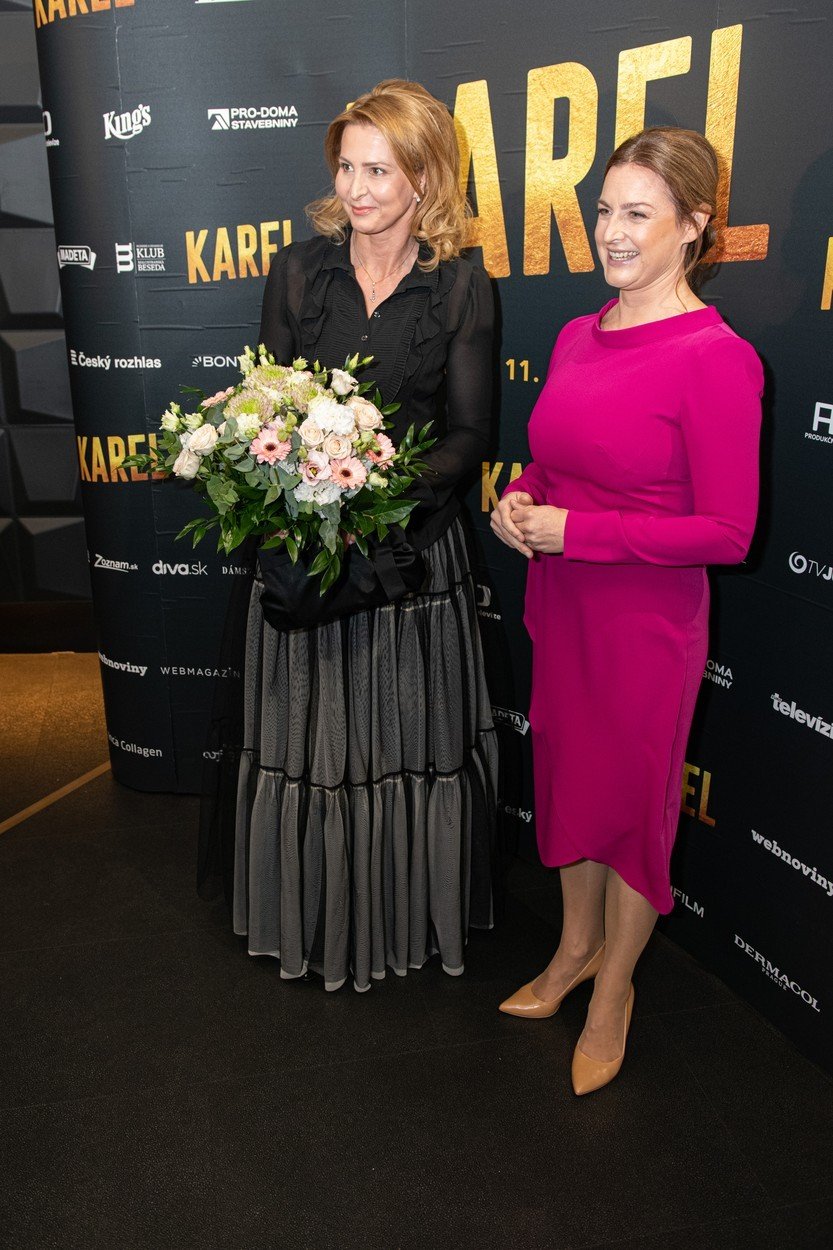 Vdova Ivana Gottová na slovenské premiéře filmu Karel.