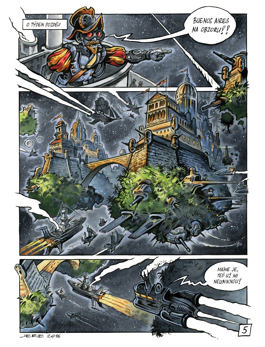 Komiksová tvorba Karla Jerieho je působívá. Využívá při ní řadu inspirací, např. fantasy, sci-fi i hororu.