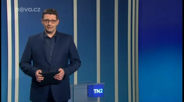 Moderátor Televizních novin na Nově Karel Kopeček