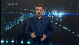 Moderátor Televizních novin na Nově Karel Kopeček