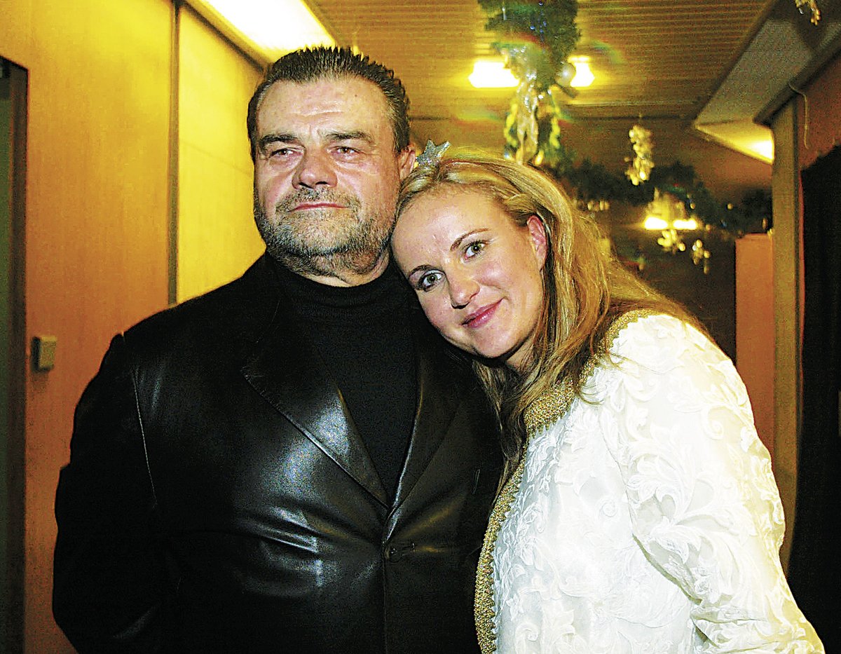 Karel Svoboda se svou druhou ženou Vendulou