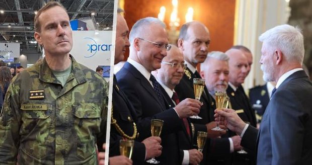 Vysloužilý generál Pavel na Hradě, další velí armádě či špionům: Kolik má Česko zlatých hvězd?