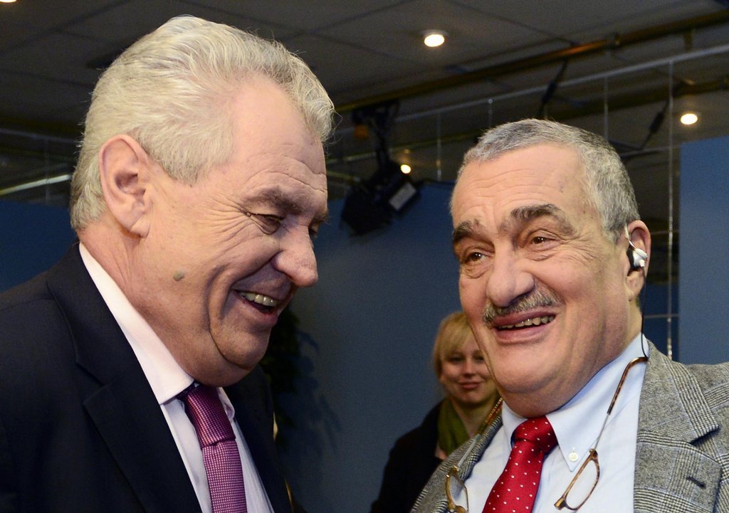 Karel Schwarzenberg a Miloš Zeman.