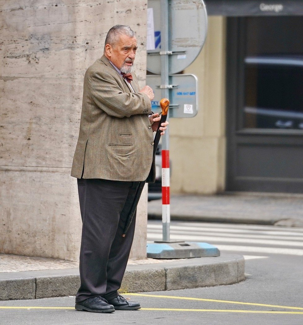 Karel Schwarzenberg se po dlouhém pobytu v nemocnici objevil na veřejnosti (17. 5. 2019)