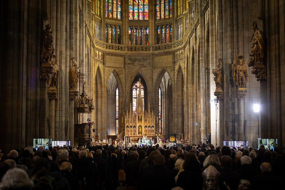Pohřeb Karla Schwarzenberga v Katedrále sv. Víta (9.12.2023)