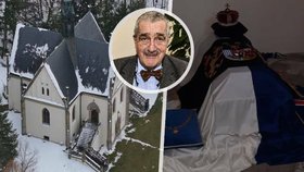 Rodinný pohřeb Schwarzenberga: K věčnému odpočinku ho uložili i s korunou. Vedle bratra a rodičů