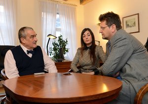 Karel Schwarzenberg při rozhovoru pro Blesk