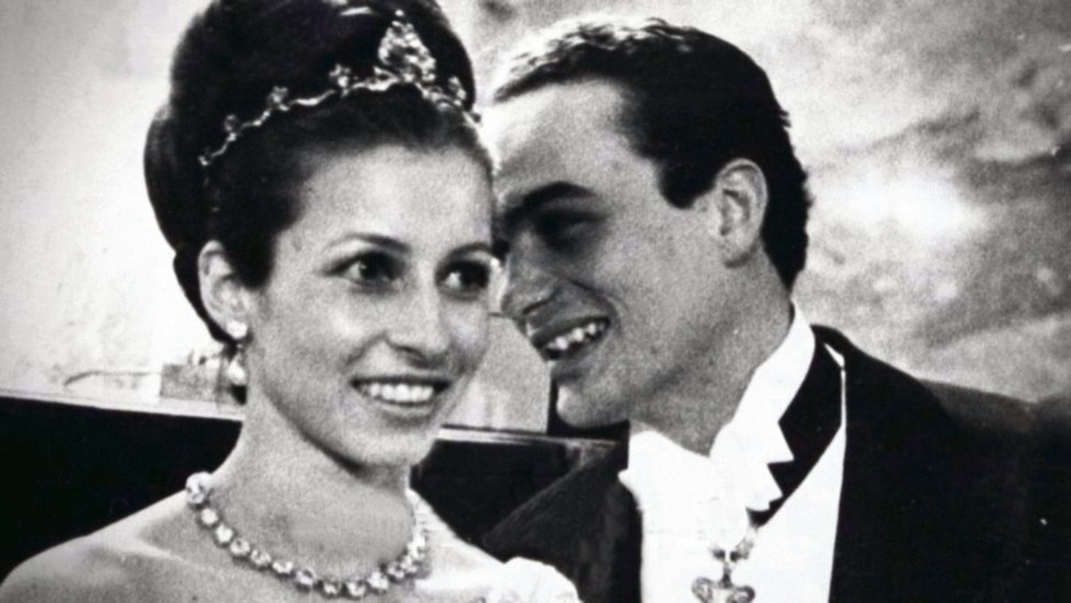 První svatba Therese a Karla v tyrolském Seefeldu. (1967)