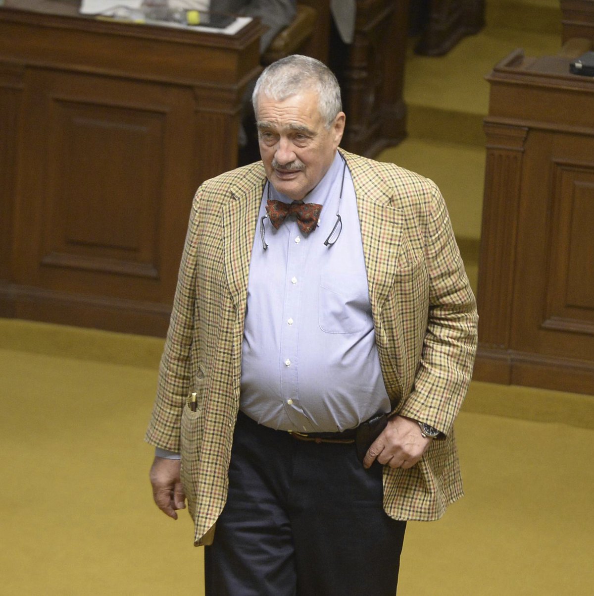 Karel Schwarzenberg ve Sněmovně.