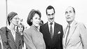 Schwarzenberg v roce 1989 s francouzským prezidentem Françoisem Mitterrandem a jeho ženou