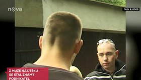 Karel Šroubek v roce 2003 vypovídá o vraždě na Veleslavíně pro TV Nova.