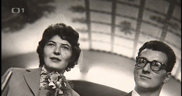 Karel Štědrý se svou první manželkou Janou.