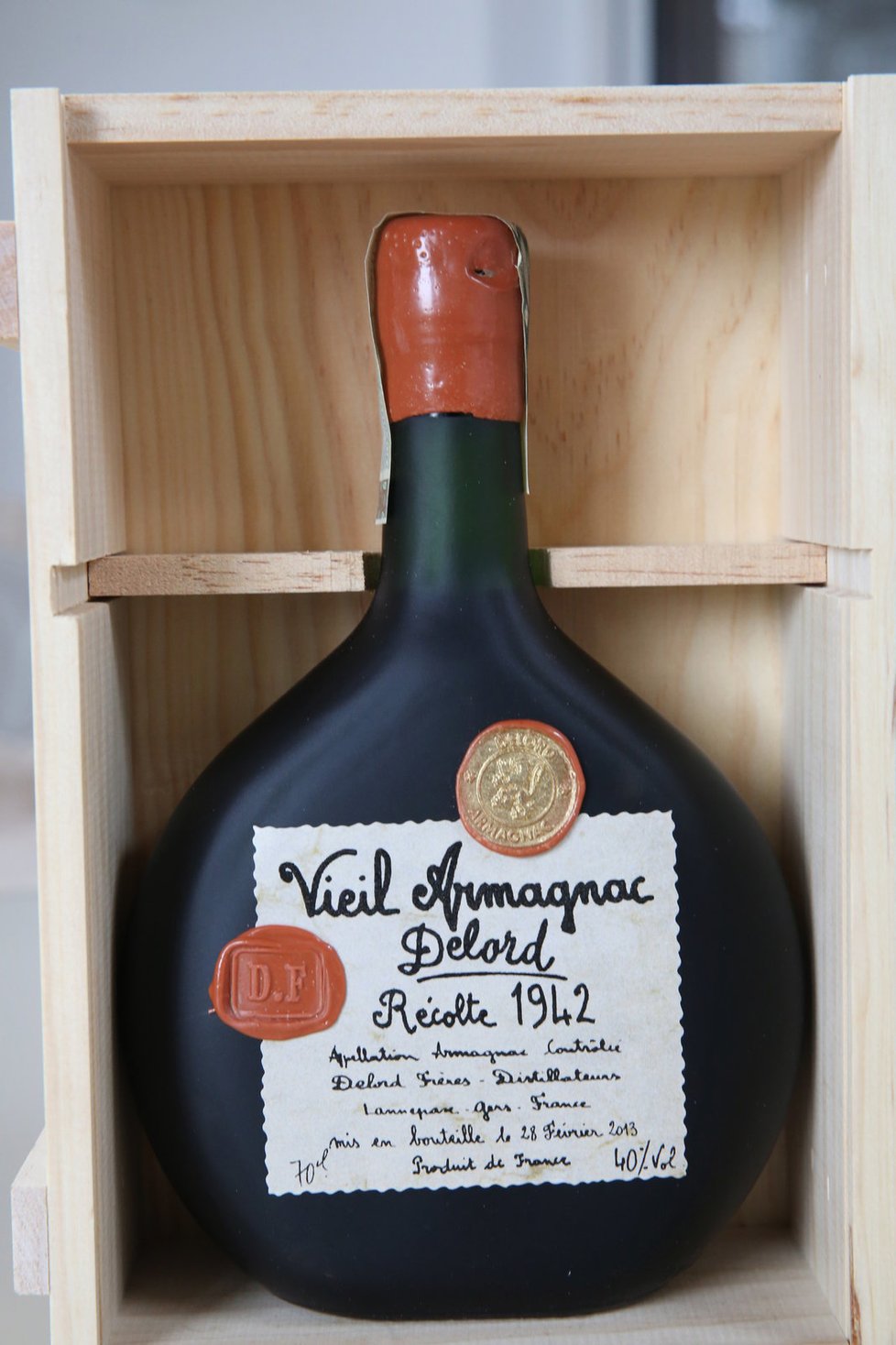 Armagnac dostal Karel Vágner od kamaráda Zdeňka.