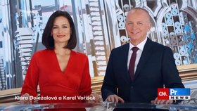 Klára Doležalová a Karel Voříšek na CNN Prima News