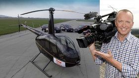Karel Voříšek a vrtulník TV Prima