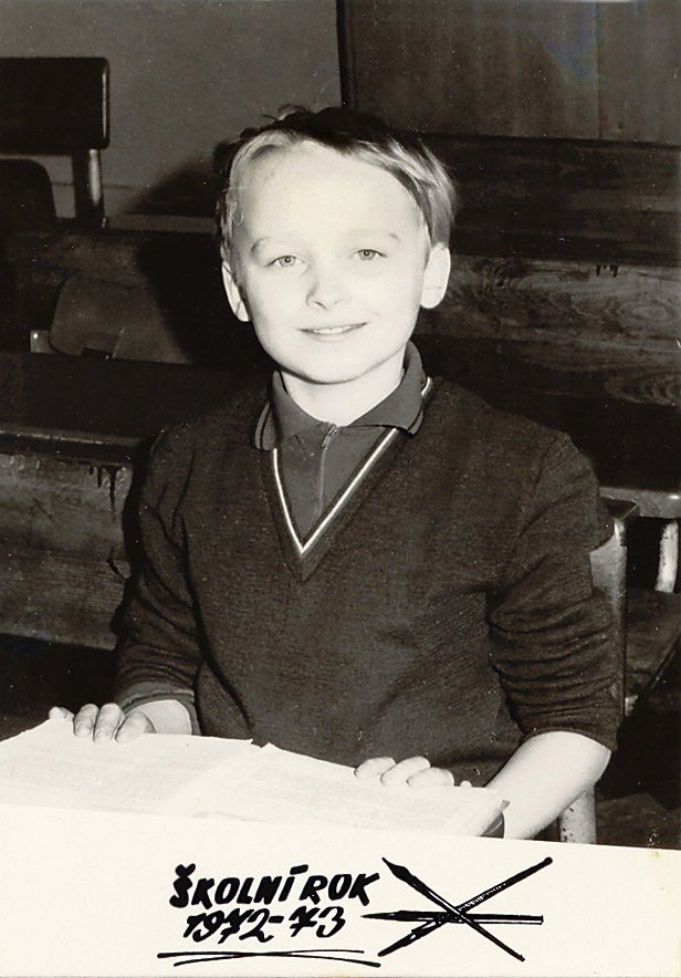 1972: Kája ve 3. třídě, když mu bylo 9 let.