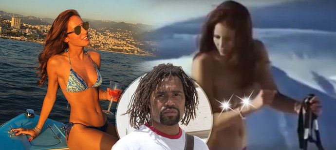 Fotbalový mistr světa Christian Karembeu vyměnil slovenskou supermodelku Adrianu Sklenaříkovou za o dvacet let mladší odvážnou libanonskou sjezdařku