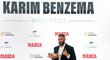 Karim Benzema na yhlašování cen španělského deníku MARCA