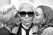 Karl Lagerfeld s Carou Delevingne a Lily-Rose Depp