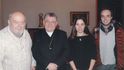 K.V.Žák s dětmi Josefínou a Karlem u pražského arcibiskupa Dominika Duky