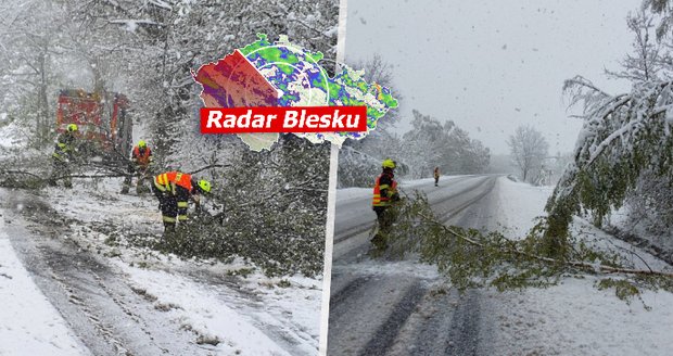 Problémy kvůli sněhu na Karlovarsku (21.4.2024)