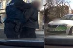 Karlovarští policisté zadrželi agresivního cizince: Okradl taxikáře, ujel mu s vozem a demoloval policejní cely.