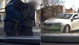 Karlovarští policisté zadrželi agresivního cizince: Okradl taxikáře, ujel mu s vozem a demoloval policejní cely.