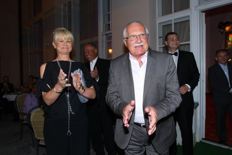 Na slavnostní gala večeři zavítal také prezident ČR Václav Klaus