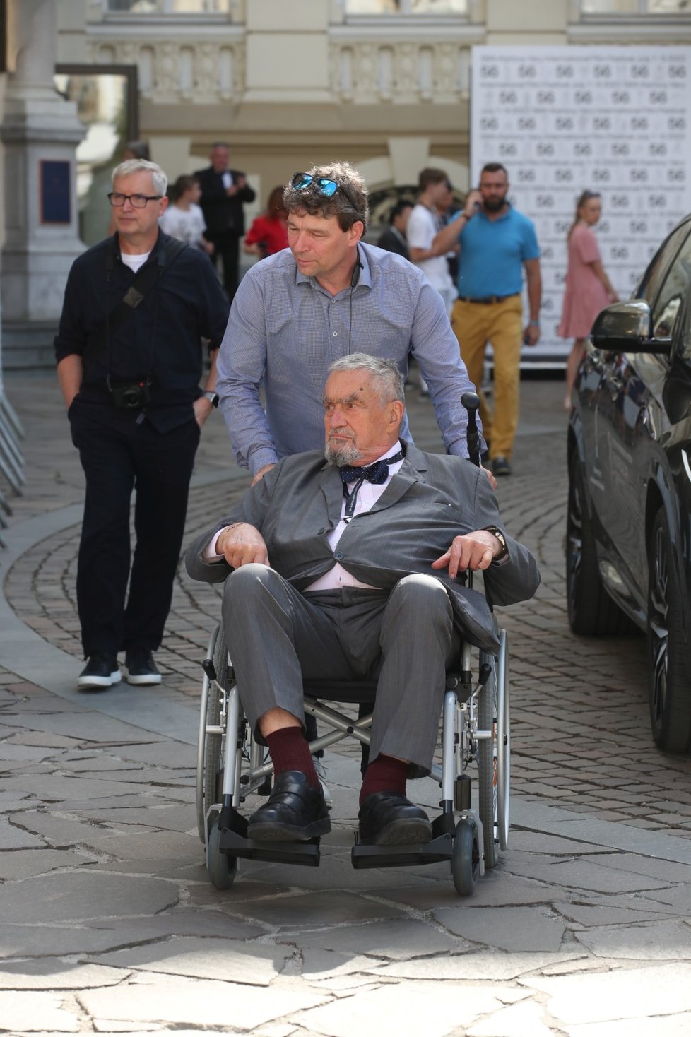 Karel Schwarzenberg na filmovém festivalu v Karlových Varech